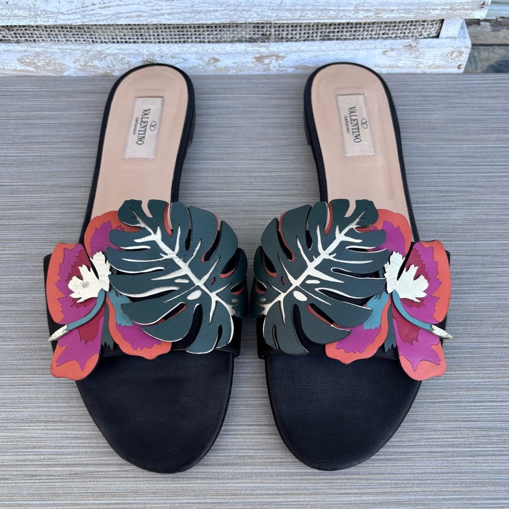 Valentino Garavani "Tropical Dream" slide sandals - Picture 8 of 12